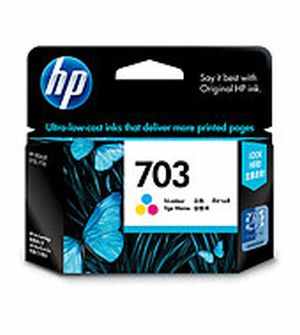 HP 703 Tri-color Deskjet Ink Cartridge
